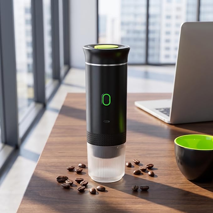Portable Espresso Maker, Portable Coffee Maker, Mini Coffee Machine Hot & Cold Extraction with 150Ml Cup for Car Home Travel RV Hiking 3 In 1 - Image 7