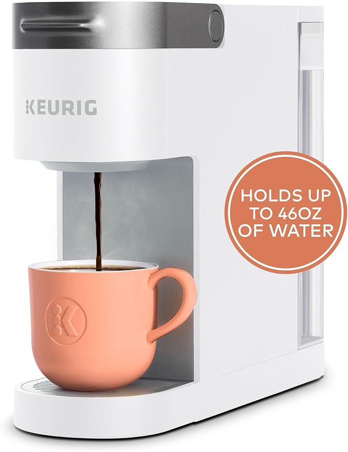 Keurig K-Slim Single Serve K-Cup Pod Coffee Maker, Multistream Technology, 3 Brew Sizes, Slim and Sleek Design, 46oz Removable Reservoir, White | Multistream Technology, 3 Brew Sizes, Sleek Design, Removable Reservoir - Image 7