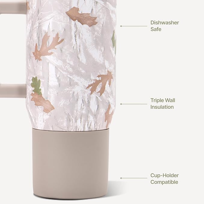 HydroJug Coffee Traveler 20oz Ceramic-Lined Mug with Handle, Camo - Image 3