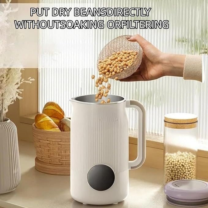 Nutripour - The 8-in-1 Multifunction Nut Milk Maker, Multifunctional Soymilk Maker, Milk Frother, Large-Capacity Touch-Screen Soymilk Maker, Suitable for Nut Milk, Oat Milk, Soy Milk (1 PC)