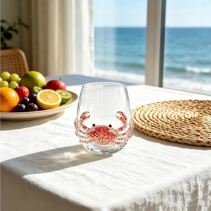 Artisan Blue Octopus Glassware Handmade 3D Ocean Decor Gift - Image 2