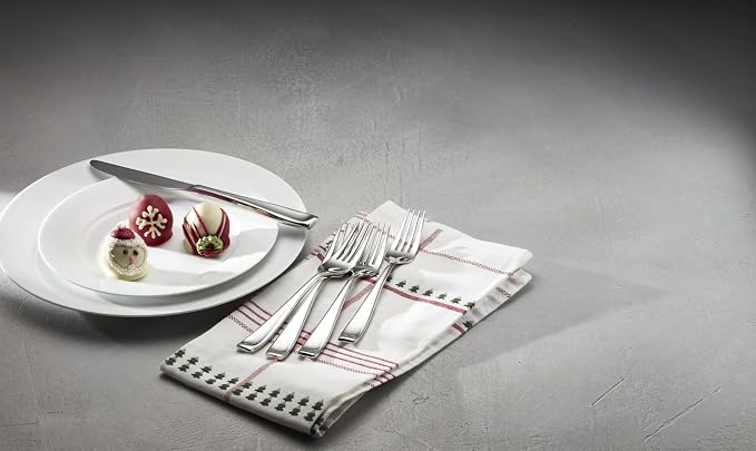 Oneida Moda 75-Piece 18/10 Silverware Set for 12, Flatware | silver, dishwasher safe | includes knives, forks, and spoons | heavy duty, cutlery set, utensil set, wedding silverware - Image 10