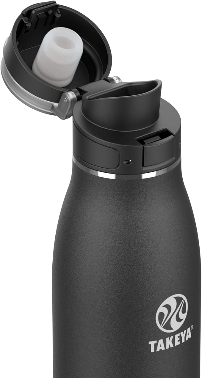 Takeya Traveler Stainless Steel Travel Coffee Mug with Flip-Lock Lid (25 oz, Onyx) - Leakproof Insulated Mug for Coffee & Tea - Image 2