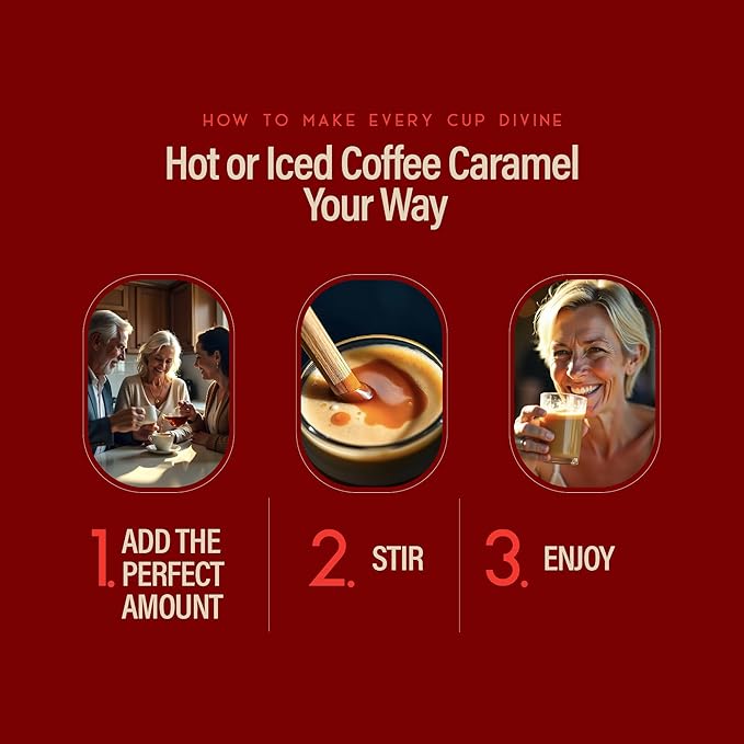 RIO Caramel Syrup for Coffee, Perfect for Hot or Iced Drinks, Rich, Sweet & Buttery Caramel Coffee Flavoring for Lattes, Macchiatos & Desserts, Barista-Grade Syrups for Home & Work - 700ml