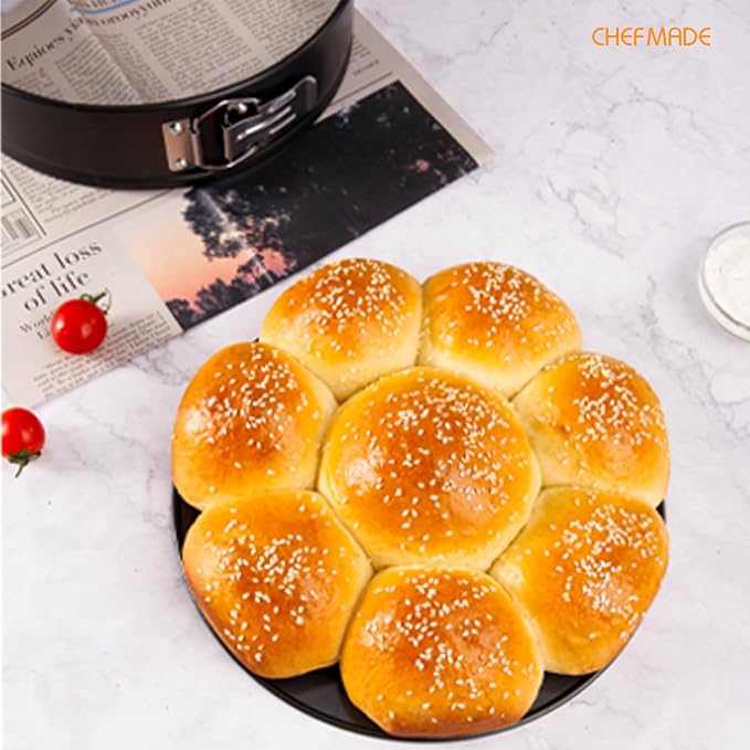 CHEFMADE Springform Pan, 10 Inch Round Cake Pan with Removable Bottom，Chiffon Bakeware for Oven and Instant Pot (Black) - Image 5