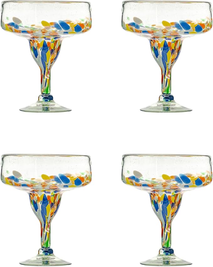 10 Strawberry Street San Lucas Mexican Glassware, Margarita, Set of 4 by 10StrawberryStreet