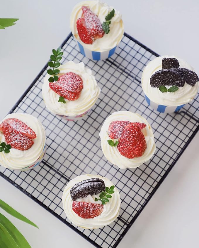 100-Pack Disposable Wrappers Large Paper Cake Baking Cup Cupcake Muffin Cases Birthday Party Decoration - Image 9