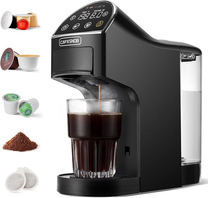 Magician2 Mini 5-in-1 Coffee Maker & Machine for Pods & Grounds, LED Touch | Fits K Cup/Nespresso/Dolce Gusto & ESE Pods,Touchscreen & Pre-infusion,Adjustable Temp/Volume,For Kitchen/Office/Dorm,20Bar - Image 11
