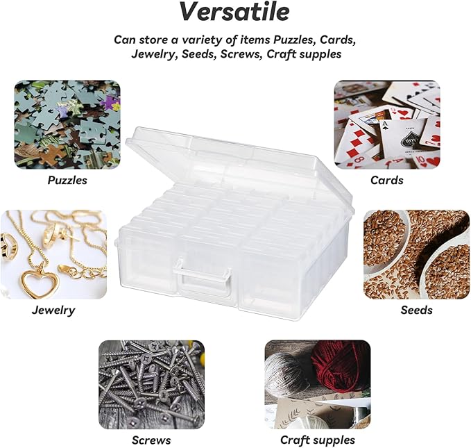 Plastic Storage Box Arts & Crafts Storage Boxes & Organizers With Large Storage Box Small Rectangular Plastic Container For Craft Storage (18 Pack Small -Clear)