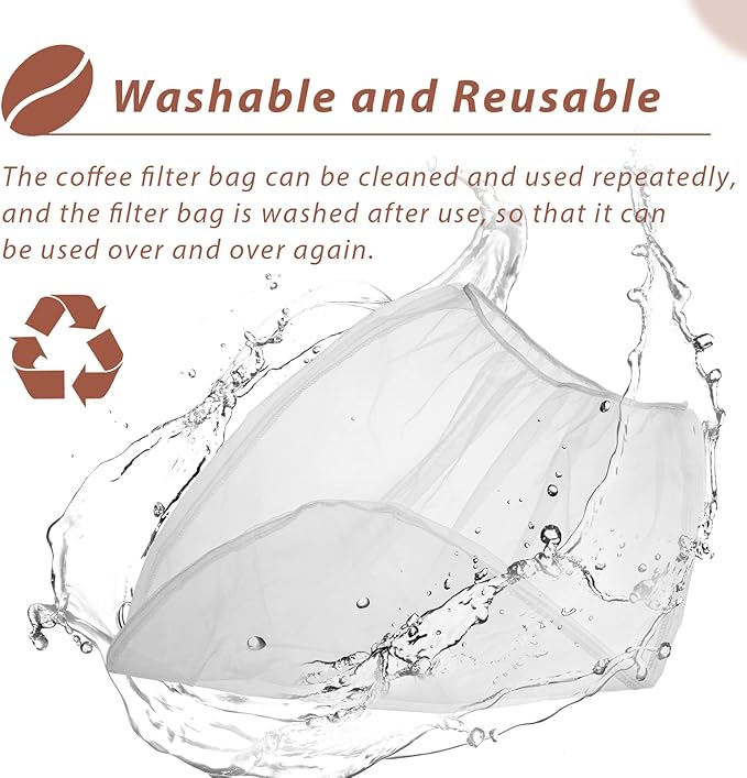 Cold Brew Coffee Filter Bag Compatible With Toddy Cold Brew System Strainer Bag for 5 Gallon Commercial Brewers, Washable & Reusable - 2 Pack
