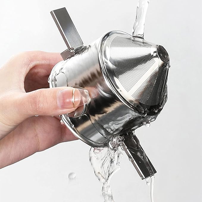Paperless-Coffee Filter Cone -Dripper For Home-Travelling And Camping Reusable Filter Coffee-dripper Stainless Steel