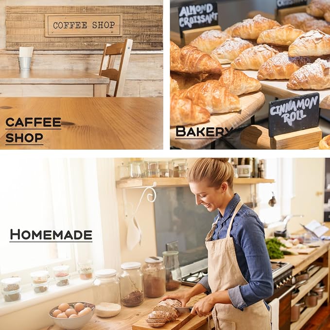 Pack of 35 Paper Bread Bags for Homemade Bread, Paper Bakery Bag for Baked Food Packaging Storage, Large Kraft Paper Bread Loaf Bag with Window Label Seal Sticker included Pack of 35,12.5x8.3x4 Inches - Image 5