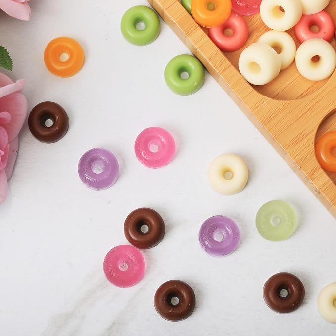 Mini Donut Silicone Mold for Chocolate Candy Gummy, 2 PCS | Mini Doughnut Molding Trays for Homemade Mint/Snacks/Cake Décor, 48 Cavities, Food-Grade - Image 4