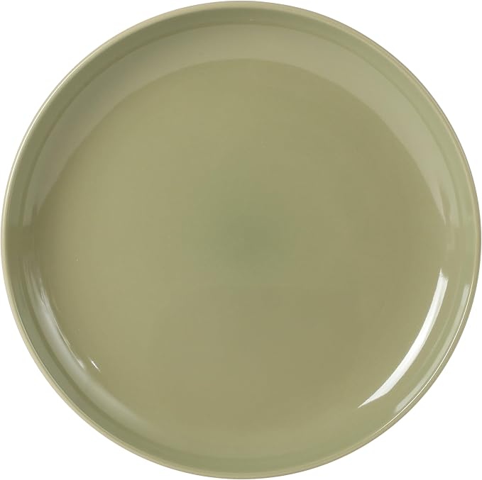 Gibson Home Rockaway 12 Piece Plates and Bowls Matte Outside/Shiny Inside Glaze Service for 4 Dinnerware Set - Green - Dishwasher and Microwave Safe - Image 7