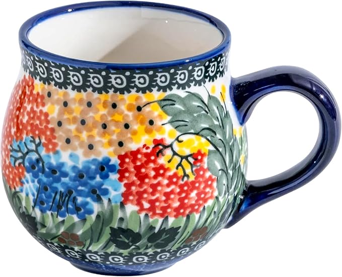 ALMA 12oz Handmade Ceramic Coffee Mug | Microwave & Dishwasher Safe, Ideal for Morning Coffee Tea, Home Kitchen Dining Room Display, For Home Makers & Women by HandmadePotteryForHome