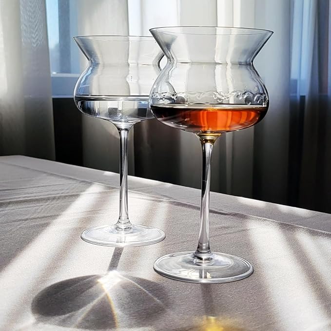 Neat Glass Elegance 2Pak Stemmed Spirits Glasses Official Tasting & Judging Glasses European Crystalline Bowl Shape Tasting Nosing Glasses for Cognac, Spirits, Whiskey, Scotch, Brandy Vodka 7" H 12oz - Image 5