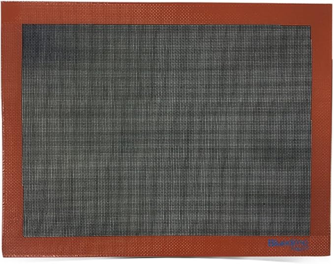 Bluedrop Silicone Bread Baking Mat Non Stick Oven Liner Perforated Steaming Mesh For Half Sheet Size Cooking Sheet 11-4/5" x 15-3/4"