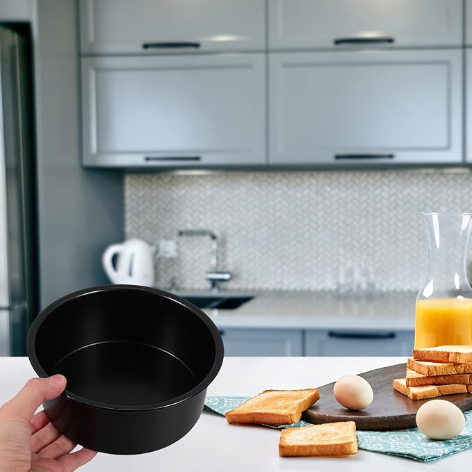 VICASKY Nonstick Detachable round Cake Pan 6-inch Carbon Steel Removable Bottom Baking Mold Oven Use Household Bakeware - Image 7