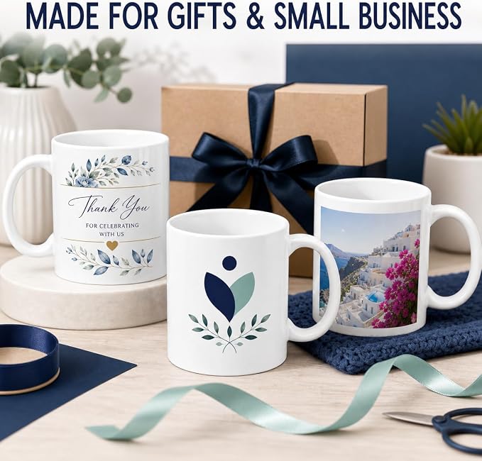 Sublimation Coffee Mugs 11oz White Blank Ceramic Cups For Tea Cocoa With White Box Packing Set of 12Pcs - Image 6