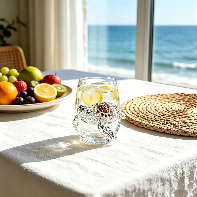 Artisan Blue Octopus Glassware Handmade 3D Ocean Decor Gift - Image 2