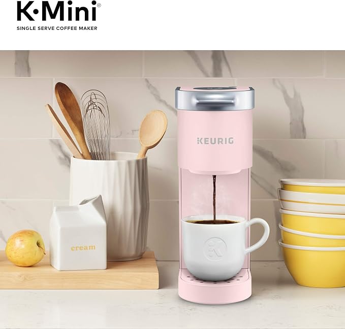 Keurig K-Mini Single Serve K-Cup Pod Coffee Maker, 6 to 12oz Brew size, with Cord Storage, Perfect for Small Spaces, Dusty Rose | Cord Storage, Small Spaces, Dusty Rose - Image 11