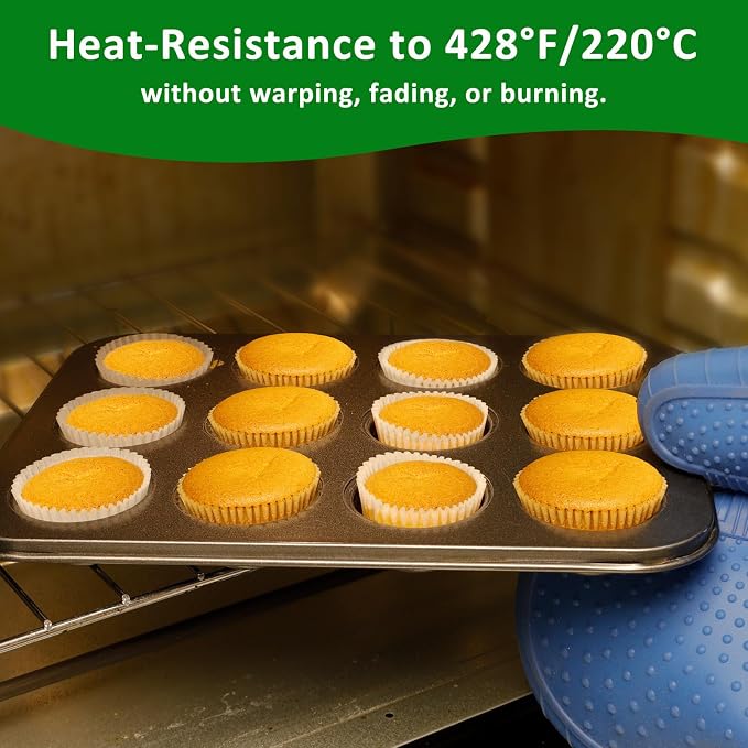 Caperci Parchment 400pcs Mini Cupcake Liners for Baking - Natural Paper Muffin Liners for Mini Muffin Pan, Balanced Non-Stick/Excellent Grease-proof, No Smell, Food Grade (Natural) - Image 4