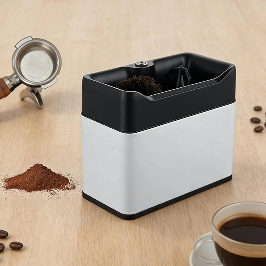 Electric Espresso Knock Box, Automatic Portafilter Cleaner for Espresso and Coffee Puck, Essential Accessories for Home or Commercial Coffee Bar by Unknown