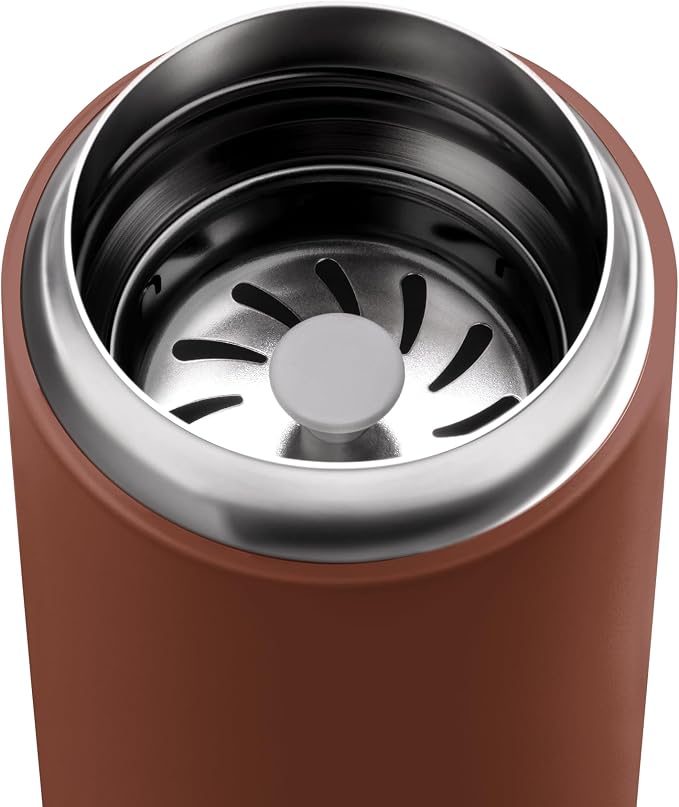 Fellow Carter Move Ceramic Lined Travel Coffee Mug 12 oz Stainless Steel | No Metallic Taste Coffee Tumbler, Leak-Proof Lid, Dishwasher Safe, Hot 12Hr Cold 24Hr, BPA-Free, Fits Cup Holders, Sienna - Image 5