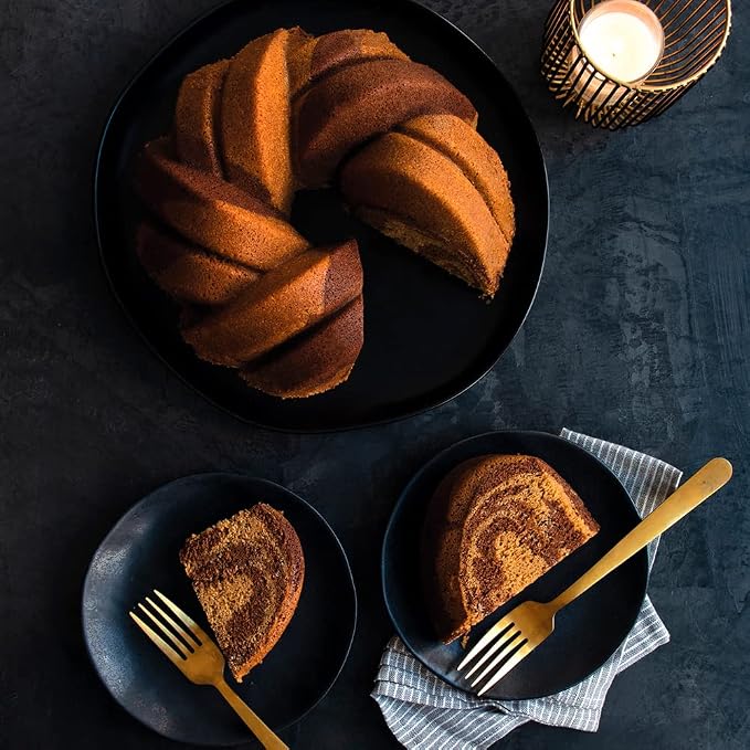 Nordic Ware NW 95577 75th Anniversary Braided Rope Bundt Cake Pan, Gold 12 Cup Capacity - Image 25