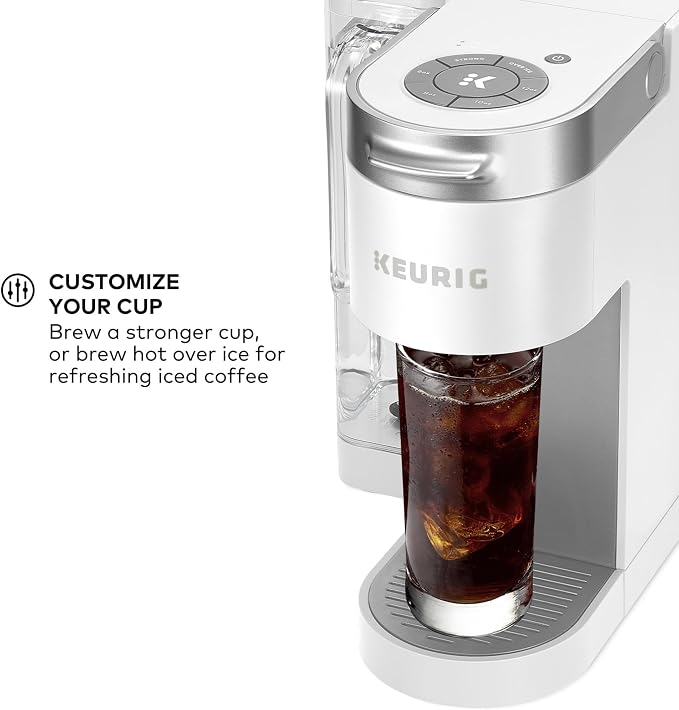 Keurig K-Supreme Single Serve K-Cup Pod Coffee Maker, MultiStream Technology, 4 Brew Sizes, 66oz Dual-Position Removable Reservoir, White | MultiStream Technology, 4 Brew Sizes, Dual-Position Removable Reservoir - Image 5