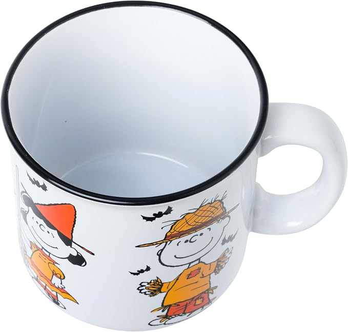 Silver Buffalo Peanuts Halloween Squad Costumes, Ceramic Camper Mug, 20oz | Charlie Brown, Snoopy, Woodstock, Lucy and Linus, 0.59 Liters - Image 5