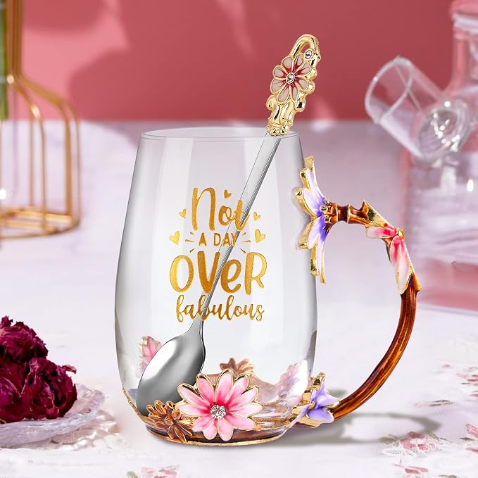 OEAGO Birthday Gifts for Women Mom Tea Cup Unique Friendship Mothers Gifts for Her from Daughter Son Ideas for Friend Female Sister Coworker - Image 6