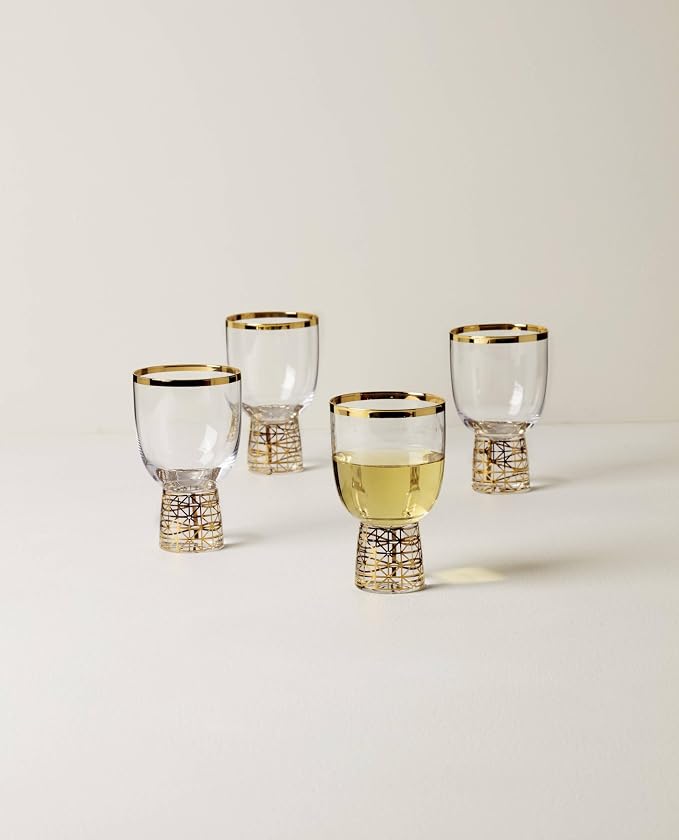 Lenox 897412 Tuscany Classics Gold Frost Wine Glasses, Set of 4 - Image 3