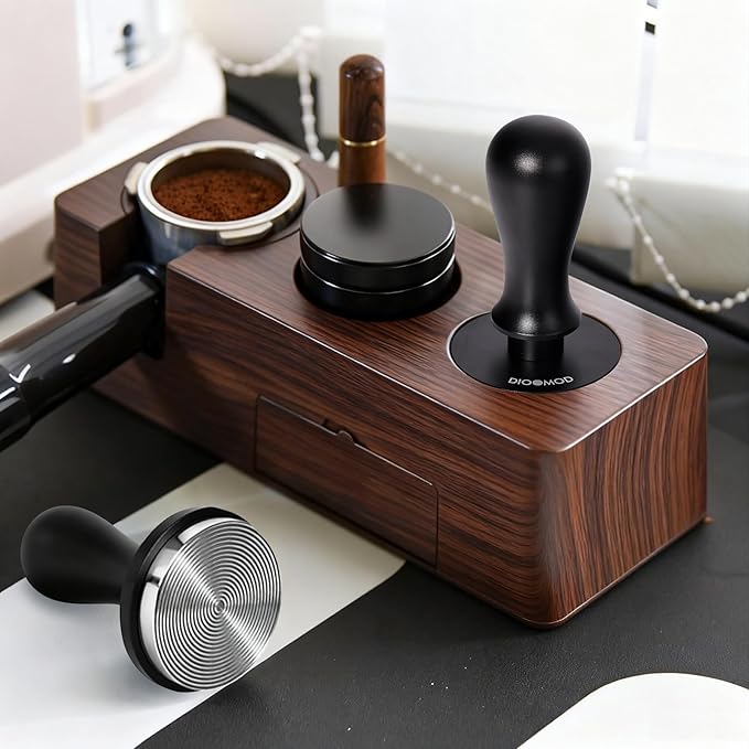 58mm Espresso Tamper, Spring Loaded Coffee Tamper Tool, Stainless Steel Calibrated Espresso press Tool for Breville Series 58mm Portafilter Basket, Barista Coffee Accessories