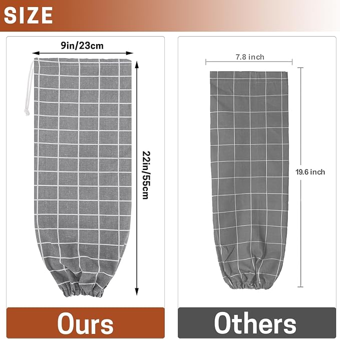 SWISSELITE 1Pcs Plastic Bag Holder, Reusable Plastic Bag Organizer | Wall Mount, Large Grocery Bag Storage Dispenser, 22x9 IN - Image 2
