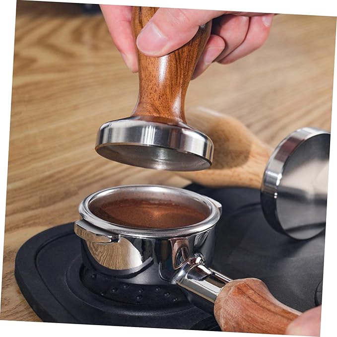 Espresso Tamper Stainless Steel Coffee Presser with Handle Flat Base Reusable Powder Press for Home and Professional Use