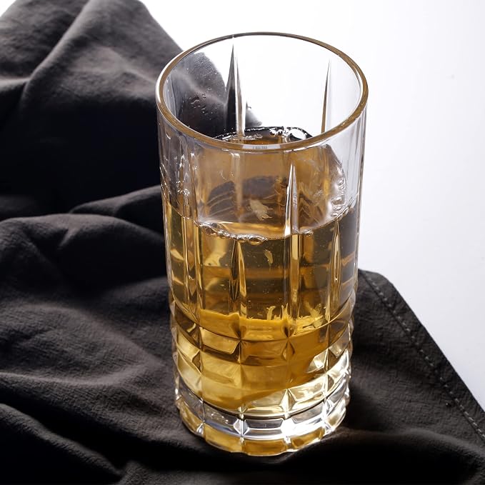 Tall Highball Drinking Glasses Set of 6, Water Glasses, Cocktail Glass 14 oz Clear - Image 6