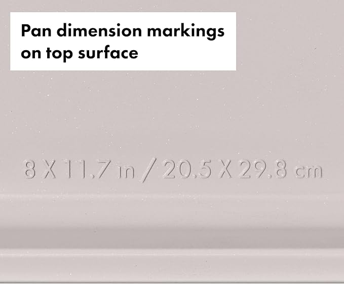 OXO Good Grips Non-Stick Pro Ceramic Coated Metal Bakeware Quarter Sheet Pan – Storm Blue - Image 6