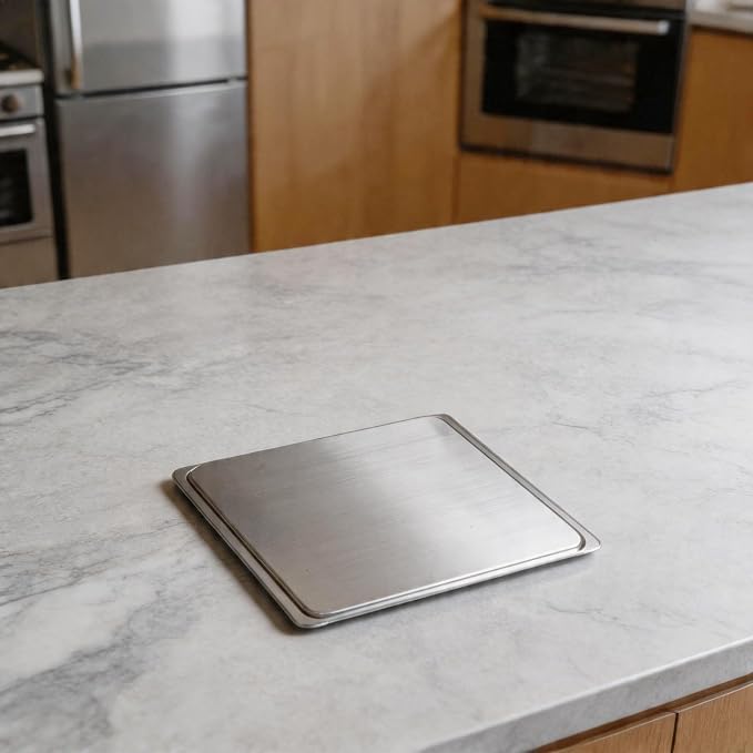 Aluminum Baking Tray 17 X 12 In Cookie Sheet Pan For Bread, Cake And Pastry Baking, Food Safe Oven Bakeware With Rolled Edges, Silver, 1 Pack, Warp Resistant - Image 4