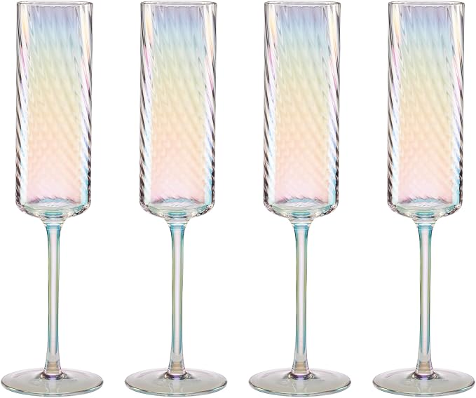 Lenox 897498 Tuscany Classics Iridescent Flutes, Set of 4 by Lenox