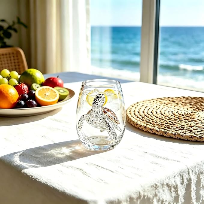 Artisan Blue Octopus Glassware Handmade 3D Ocean Decor Gift - Image 2