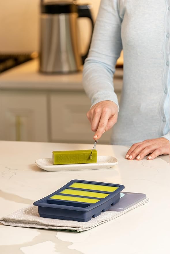Magical Butter Silicone Non-Stick Tray – BPA-Free Mold for Easy Butter, Brownies, Granola & Chocolate Bars – Creates 8 Tbsp Sticks for Baking & Cooking