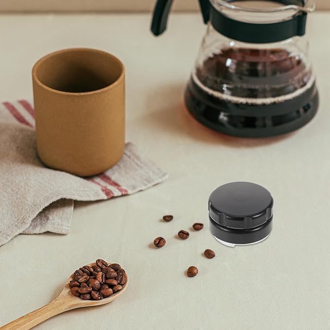 Espresso Coffee Tamper and Distributor with Three-leaf Three-paddle Design Abs Black Coffee Tamping Tool for Even Grounds Distribution Compatible with Espresso Machine Accessories