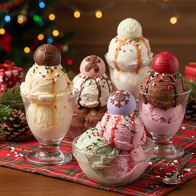 2 Pcs Christmas Silicone Molds for Chocolate Xmas Ball Silicone Mold with Snowflake Xmas Tree Design Chocolate Candy Mold Holiday Baking Molds for Dessert Soap Jello Ice Wax Melt Party Cake Decor