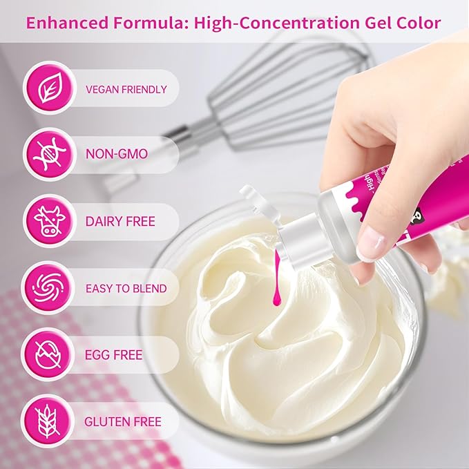 Yellow Gel Food Coloring - Pandalab 2 Ounce High Concentrated Food Dye for Baking, Cake, Cookie, Fondant, Icing, Easter Egg, Macaron, DIY Slime (60ml)