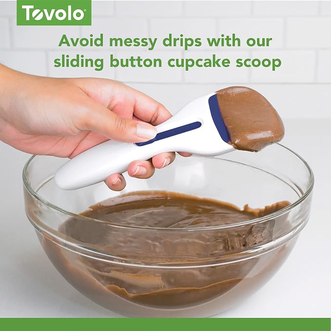 Tovolo Cupcake Scoop Batter Dispenser for Cupcakes Muffins Pancakes and Cookie Dough, Easy to Clean Batter Scoop Slide Dispenses Quicker for Even Size Baked Goods Kitchen Gadget, Fuchsia - Image 5