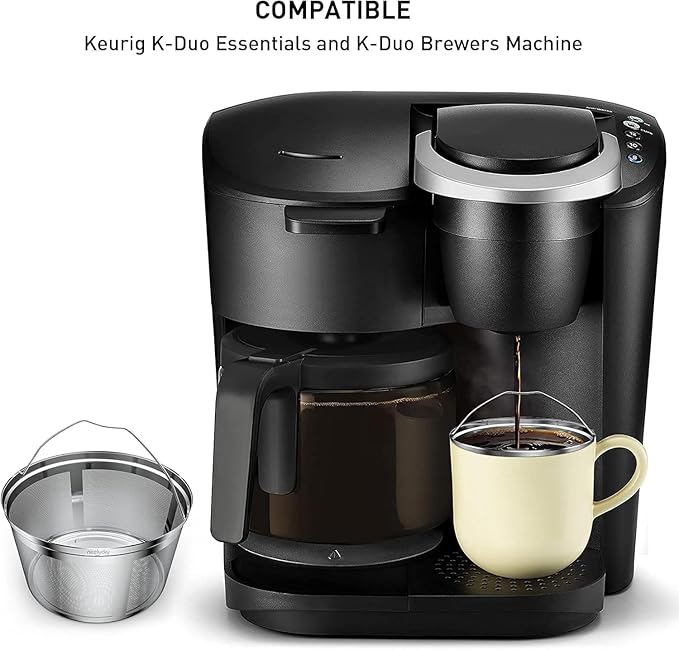 Reusable kduo coffee filter Compatible With K-Duo Essentials coffee maker filter and K-Duo Brewers coffee Machines filter only