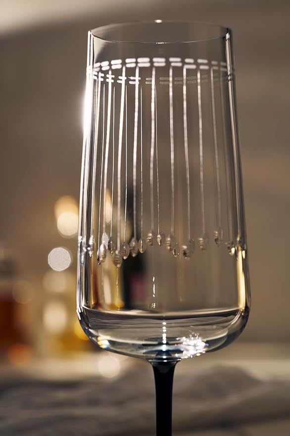 Zwiesel Glas Handmade Glamorous Crystal Glass, 11 Ounce Champagne (Set of 2), Clear - Image 3
