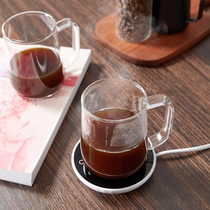 Glass Coffee Mugs, 18 oz Glass Coffee Cups Set of 2, Clear Borosilicate Glass Mugs with Handles for Cappuccino, Tea, Latte, Hot/Cold Beverages, Wine, Americano - Image 5