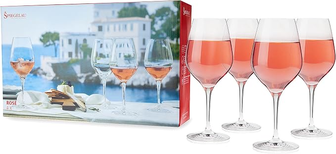 Spiegelau Glasses, Set of 4, European-Made Lead-Free Crystal, Modern Cocktail Glasses, Dishwasher Safe, Professional Quality Cocktail Glass Gift Set (Rose) by Spiegelau